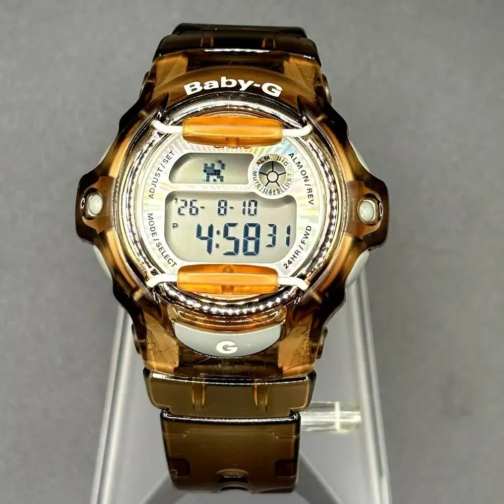 Casio Baby-G BG-169R Brown Translucent Digital Data Bank 200M Women’s Watch